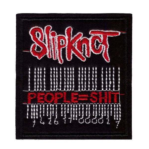 742617000027. Нашивка слипкнот. Slipknot people shit. Штрих код Slipknot 742617000027. Штрих код слипкнот.