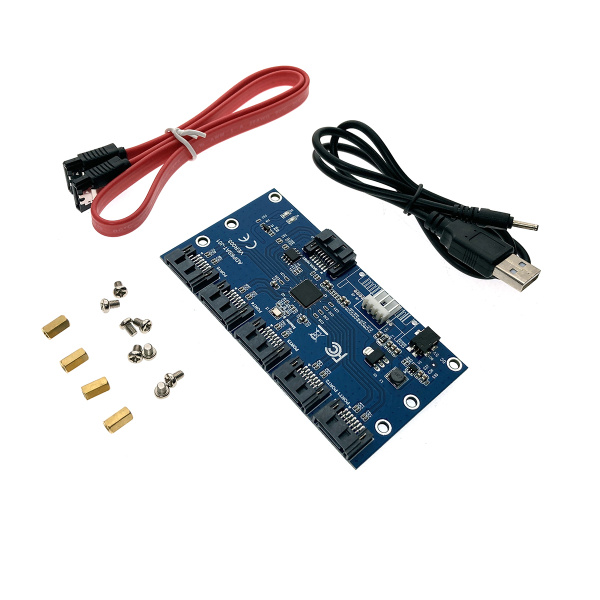 Контроллер дисков SATA 1 port to 5 port Multiplier Card, модель PL-ADP ...