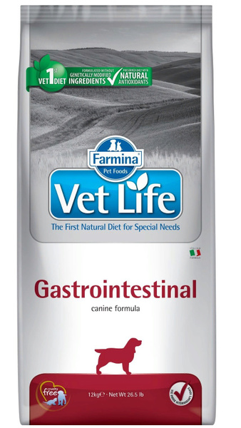 Сухой ветеринарный корм для собак Farmina Vet Life GastroIntestinal ...