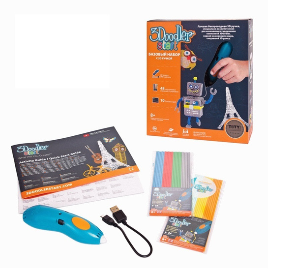 3D-ручка 3Doodler Start купить по низкой цене в интернет-магазине OZON ...