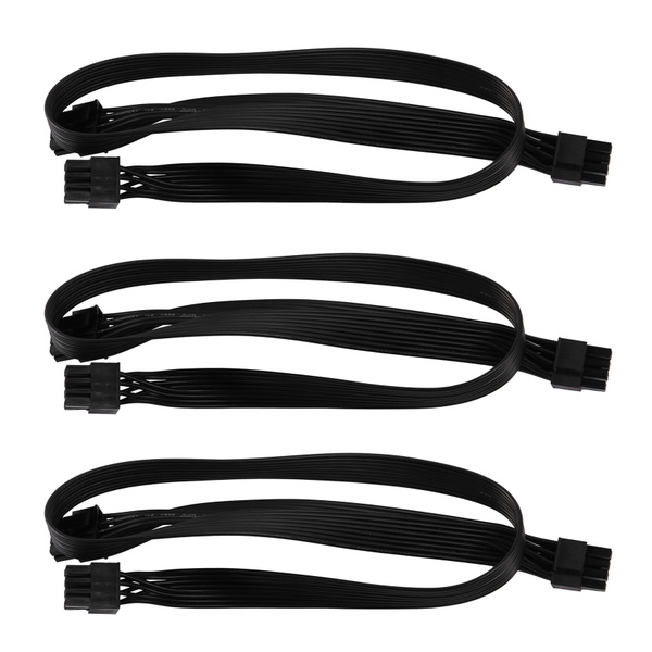 3X ATX CPU 8 Pin Male to Dual PCIe 2X 8 Pin (6+2) Male Кабель адаптера ...