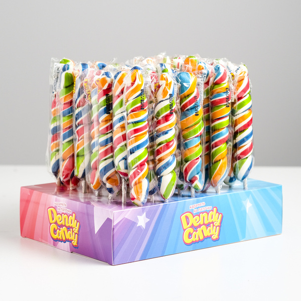 Леденцовая карамель на палочке Dendy Candy "Спираль", 30 г - купить с ...
