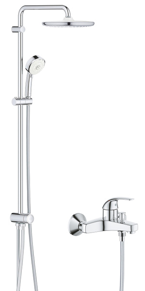 Душевой комплект с тропическим душем и смесителем для ванны Grohe ...