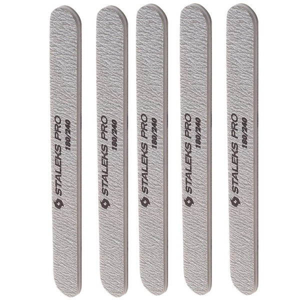 Staleks Pro Smart Пилка для ногтей, минеральная (прямая), (5шт.), 180/ ...