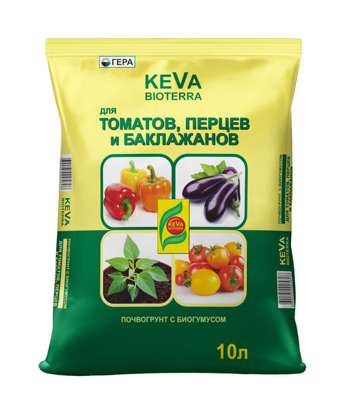 Почвогрунт (земля) KEVA BIOTERRA для Томатов и Перцев 10л - купить по ...