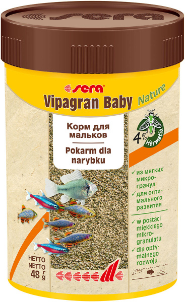 Гранулы SERA VIPAGRAN BABY корм гранулы для мальков (50 мл) купить на ...