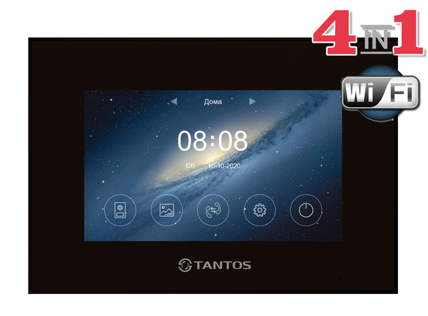 Видеодомофон Tantos Marilyn HD Wi-Fi IPS (black), 1024x600 купить по ...