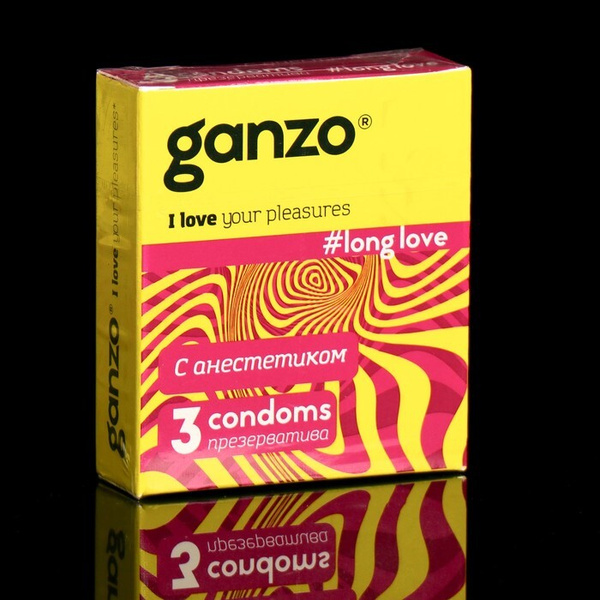 Презервативы "Ganzo" Long Love, с анестетиком, 3 шт. - купить с ...
