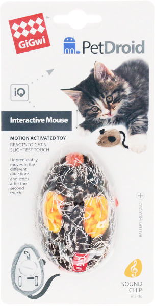 GiGwi Cat PetDroid / Интерактивная игрушка Гигви для кошек Мышка со ...