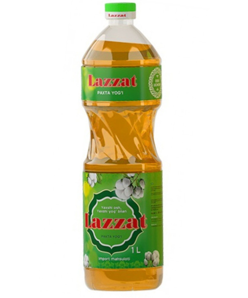 Масло хлопковое Lazzat 1л (для плова) - купить с доставкой по выгодным ...