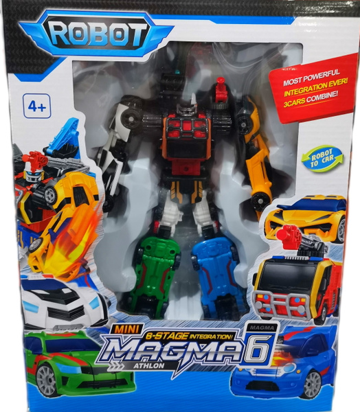 Робот Трансформер Магма 6 состоящий из 6 отдельных роботов ...