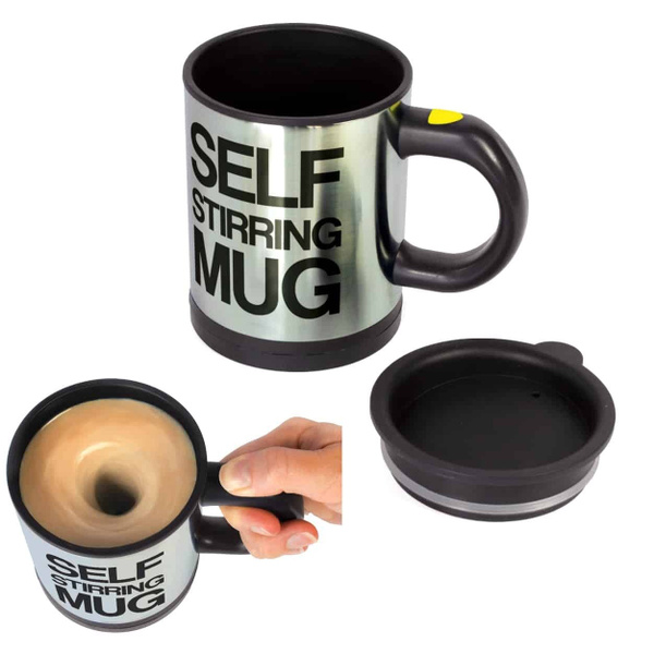 Кружка VITmarket "Кружка-мешалка SELF STIRRING MUG с крышкой", 350 мл ...