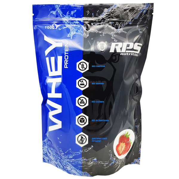 RPS Nutrition Whey Protein - 1000 грамм, клубника (33 порции) - купить ...