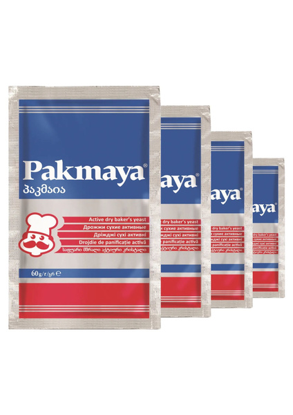 Pakmaya Дрожжи сухие активные, 60 г (4 шт.) - купить с доставкой по ...