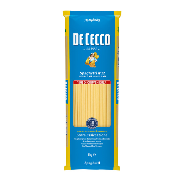 Макаронные изделия De Cecco спагетти, 1кг - купить с доставкой по ...