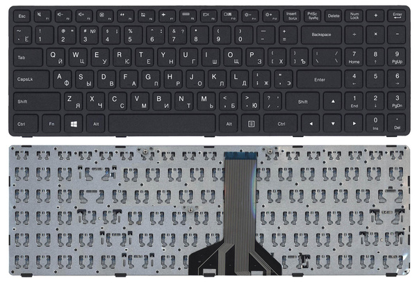 Клавиатура для ноутбука Lenovo Ideapad 300-15 100-15IBD черная - купить ...