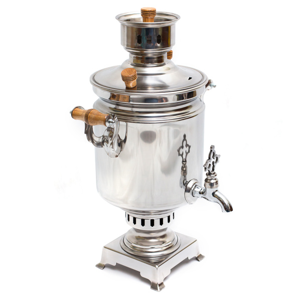 Самовар традиционный угольный на дровах с трубой нержавейка 7л - купить ...