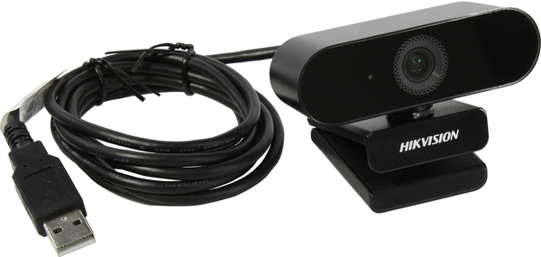 Hikvision Web-камера с микрофоном DS-U02, черный - купить с доставкой ...