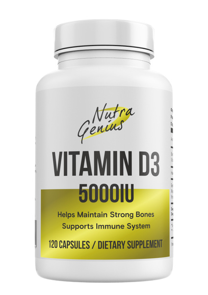 Витамин Д3 5000МЕ / Vitamin D3, Для иммунитета, 120 капсул купить на ...