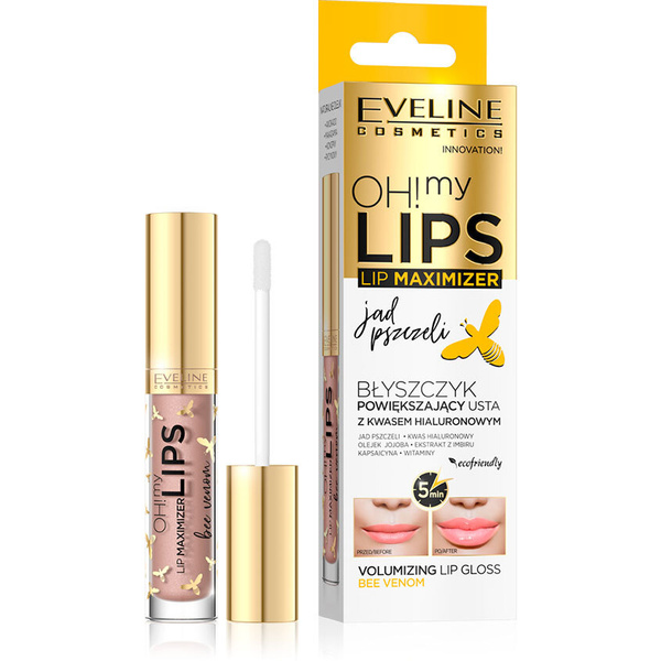 Eveline Блеск для увеличения объёма губ "пчелиный яд" серии Oh! My Lips ...