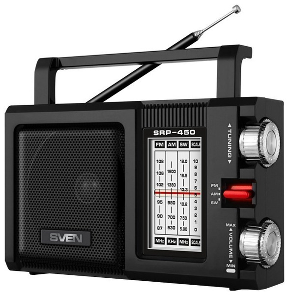 Радиоприёмник Sven SRP-450 Black купить по низкой цене с доставкой в ...