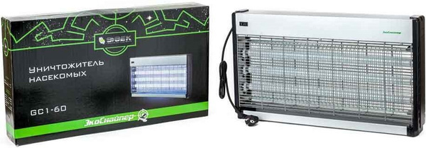 Инсектицидная лампа ЭкоСнайпер GC1-60, электрическая ловушка ...