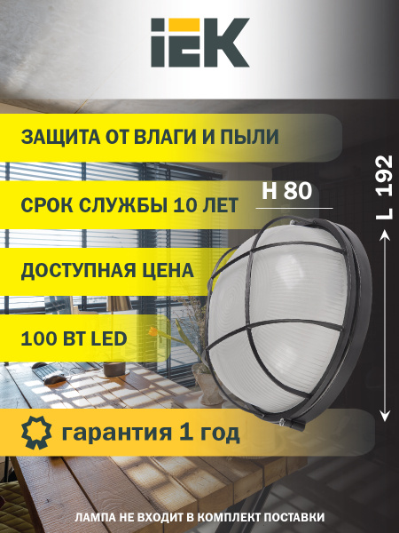 Настенно-потолочный светильник IEK LNPP0-1102-1-100-K02 купить по ...