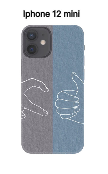 Силиконовый чехол для Iphone 12 Mini / Чехол с принтом для Айфон 12 ...
