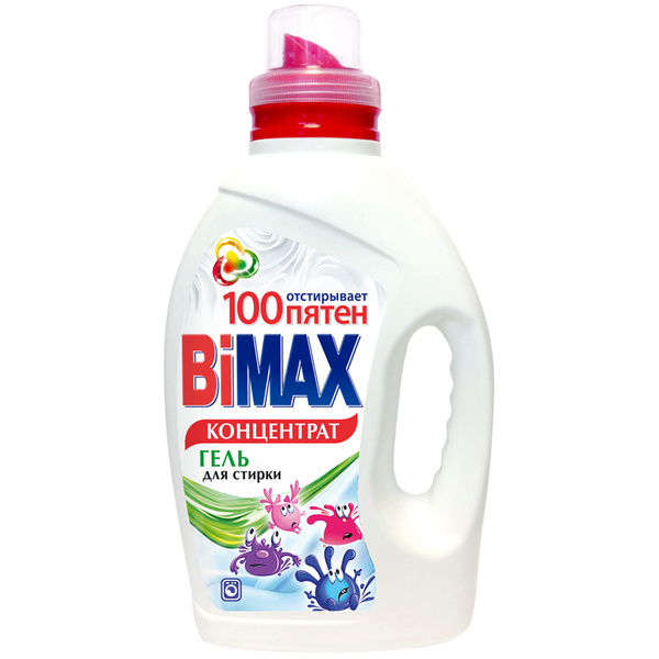 BIMAX Гель для стирки 100 пятен, 1300 мл купить на OZON по низкой цене ...