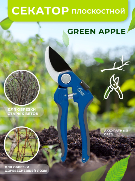 Секатор Green Apple GTBS - купить по выгодным ценам в интернет-магазине ...