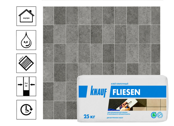 Клей для плитки KNAUF 1413182 купить по низкой цене в интернет-магазине ...