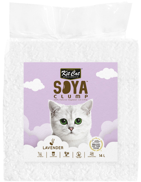 Наполнитель для кошачьего туалета KIT CAT SOYA CLUMP LAVENDER ...