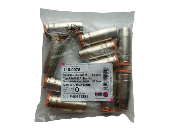 Сопло газовое коническое Abicor Binzel d 15/57 мм к MB EVO 25 - 5 шт ...