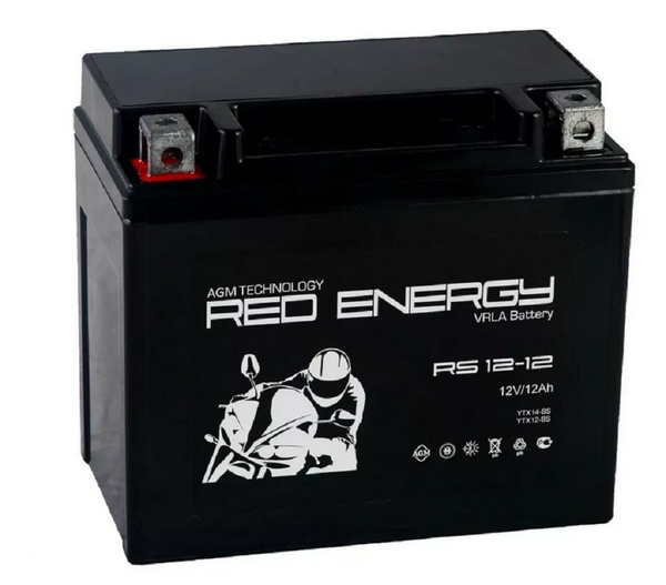 Аккумулятор RED ENERGY RS 1212 (12V / 10Ah) YTX12-BS,YTX14-BS для ...