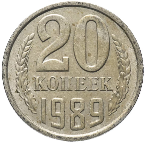 Монета 20 копеек 1989 года СССР купить на OZON по низкой цене (684931108)