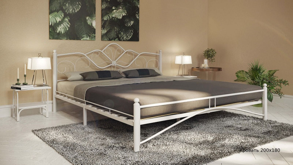 ASKONA Двуспальная кровать, Luara (Луара) 140х200 Белый Шагрень, АСКОНА ...