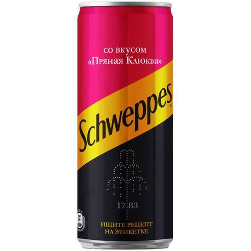 Газированный напиток для коктейлей Швепс Пряная клюква Schweppes ...