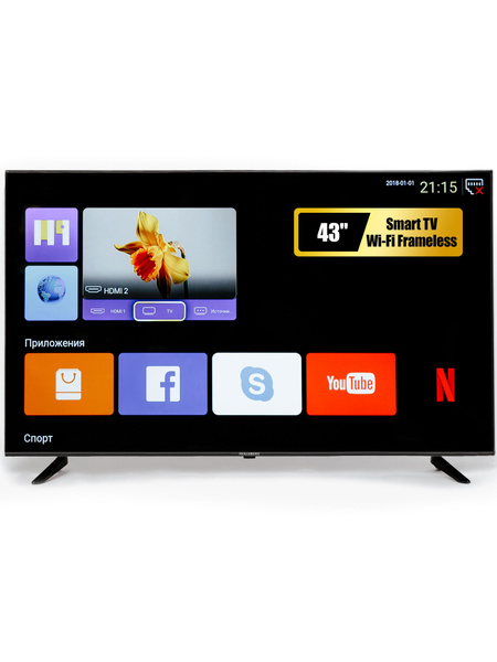Купить телевизор HOLLEBERG HGTV_HGTV-LED43FHDS101T2SmartTV 43" - купить ...