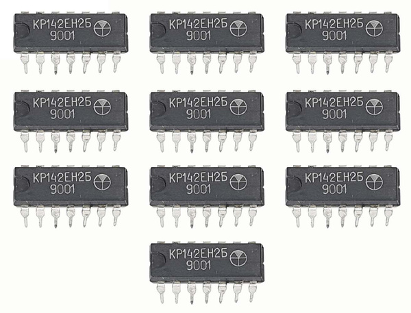Микросхема КР142ЕН2Б, 10 штук / Аналоги: 142ЕН2Б, uA723 / стабилизатор ...