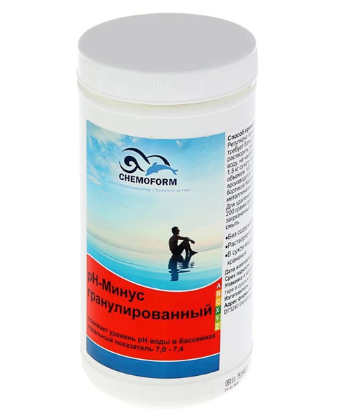 Cредство для понижения кислотности (pH) воды в бассейне "Chemoform" pH ...