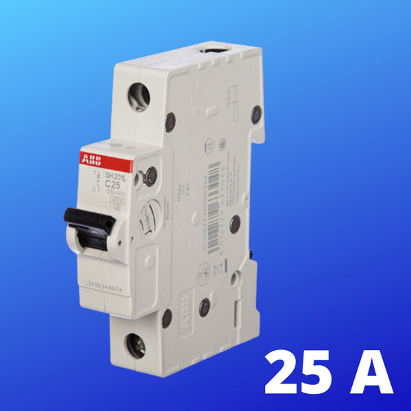 Купить Модульный автоматический выключатель однополюсный SH201L-C25 А .