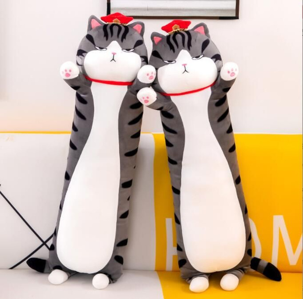 Мягкая игрушка Китайский Кот / Игрушка подушка /Длинный Кот батон ...