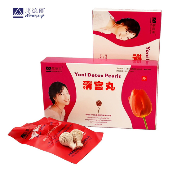 Фитотампоны лечебные китайские "Yoni Detox Pearls" Womenscup, 2 коробки ...