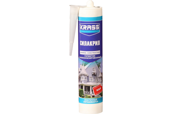 Силиконовый Герметик Krass, Универсальная, белый - купить по низким ...