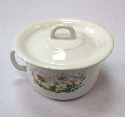 Горшок ночной, с рисунком, Эмаль, металлический, эмалированный, 3 литра ...