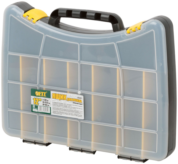 Ящик для инструментов FIT FINCH INDUSTRIAL TOOLS 30 х 22.5 х 4.5 см, 22 ...