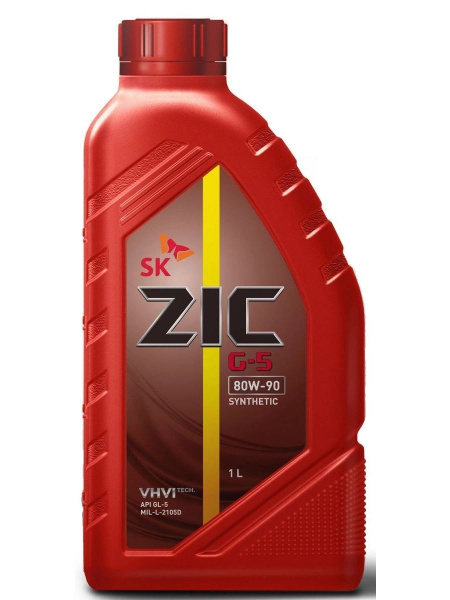 Масло трансмиссионное ZIC G-5 80W90 синтетическое 1 л 132633 - купить ...