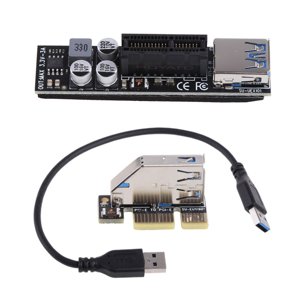 USB-графический удлинитель PCI-E Adapter Card 1X для подключения кабеля ...
