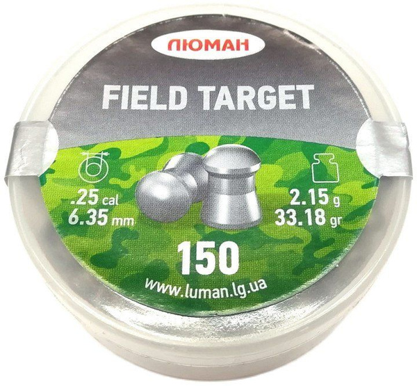 Пули для пневматики Люман Field Target, 6.35 мм, 2.15 г - купить с ...