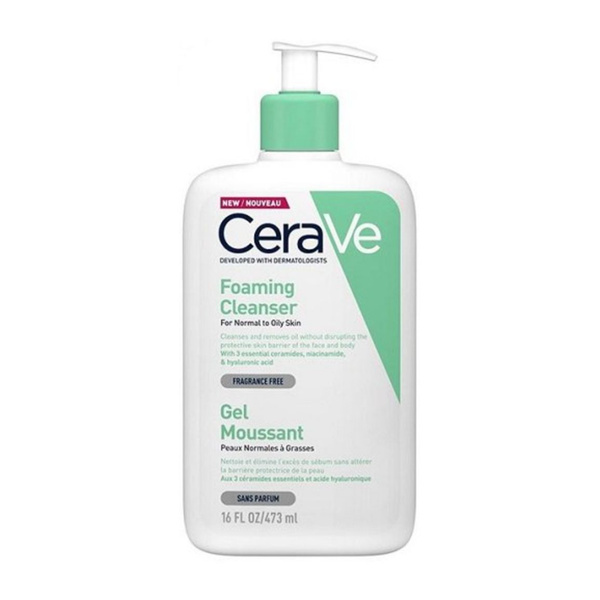 CeraVe Гель очищающий для нормальной и жирной кожи лица и тела, 473мл ...